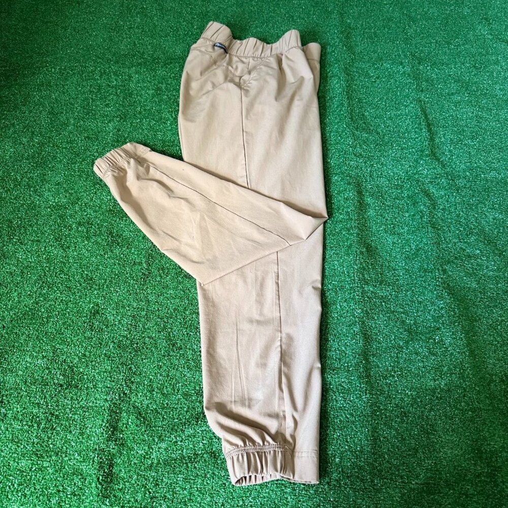 Outventure Hiking Travel Tan Lightweight Jogger Pants Elastic Waist Size S/M